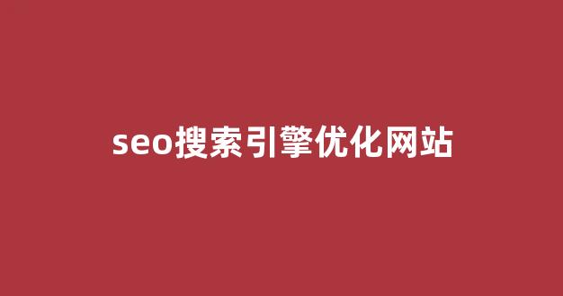 搜索引擎优化seo