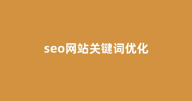 seo排名快速优化